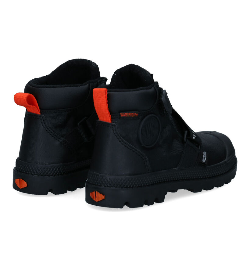 Palladium Pampa Zwarte Boots voor jongens (312974) - geschikt voor steunzolen