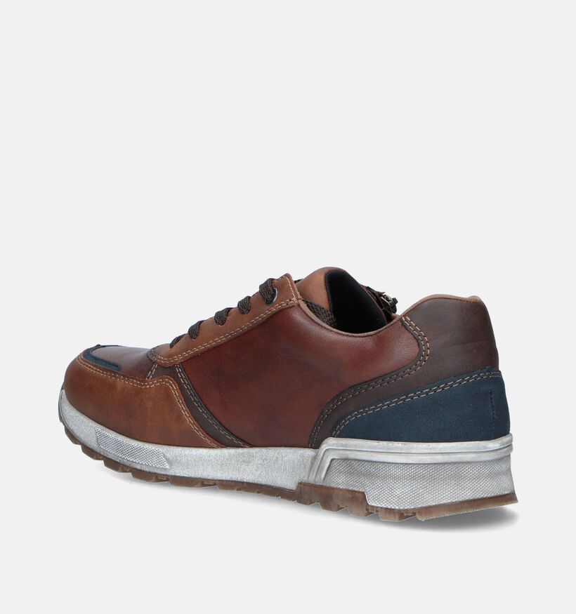 Rieker Cognac Veterschoenen voor heren (344569) - geschikt voor steunzolen