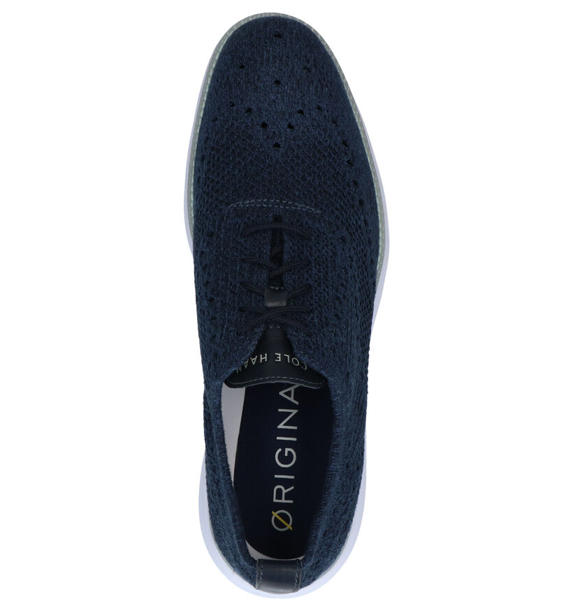 Cole Haan Original Grand Blauwe Veterschoenen in stof (267439)