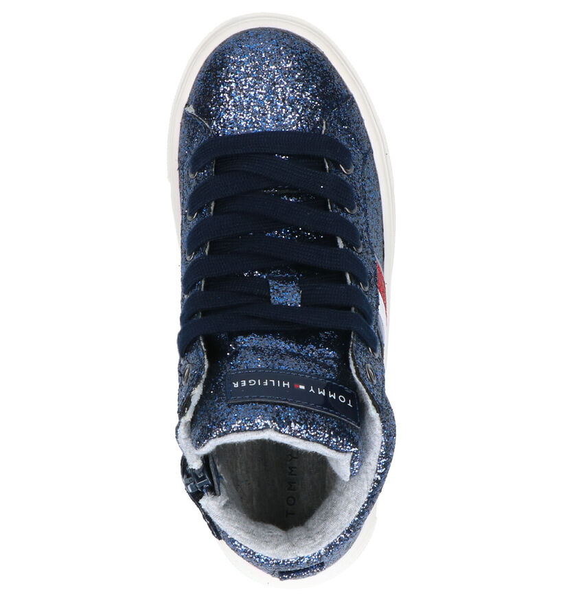 Tommy Hilfiger Blauwe Sneakers in stof (256935)