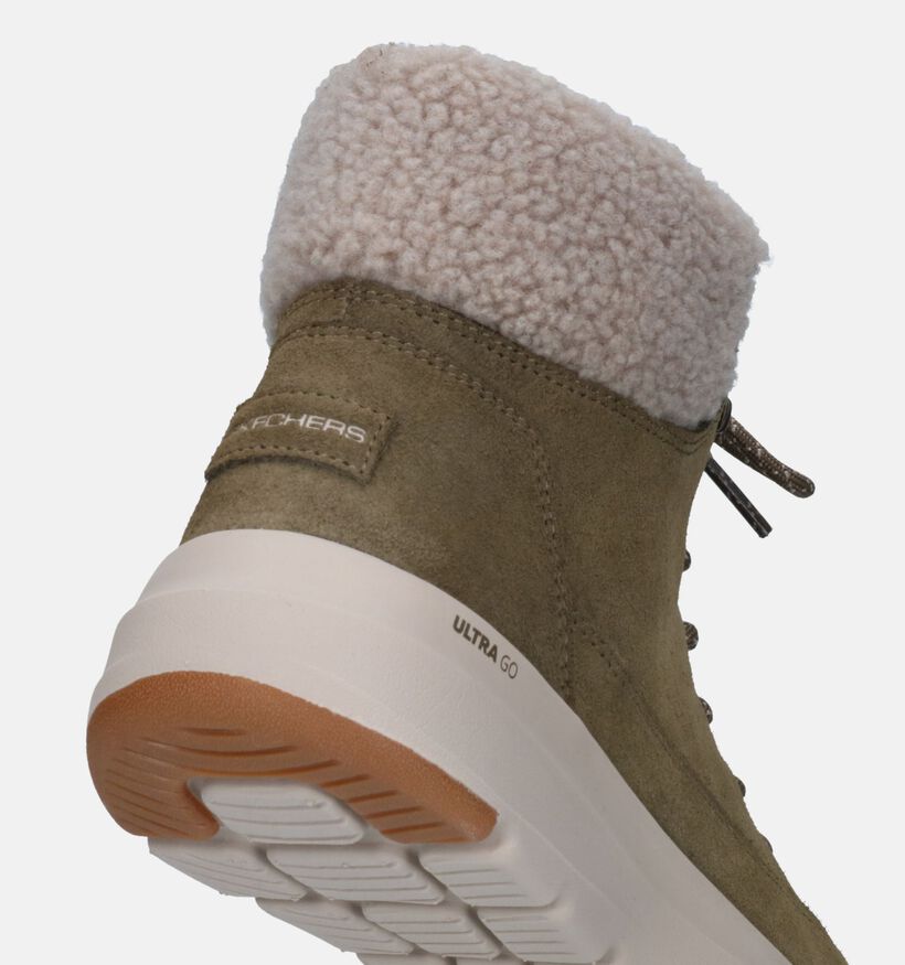 Skechers On-The-Go Glacial Ultra Bottines en Brun pour femmes (328059)