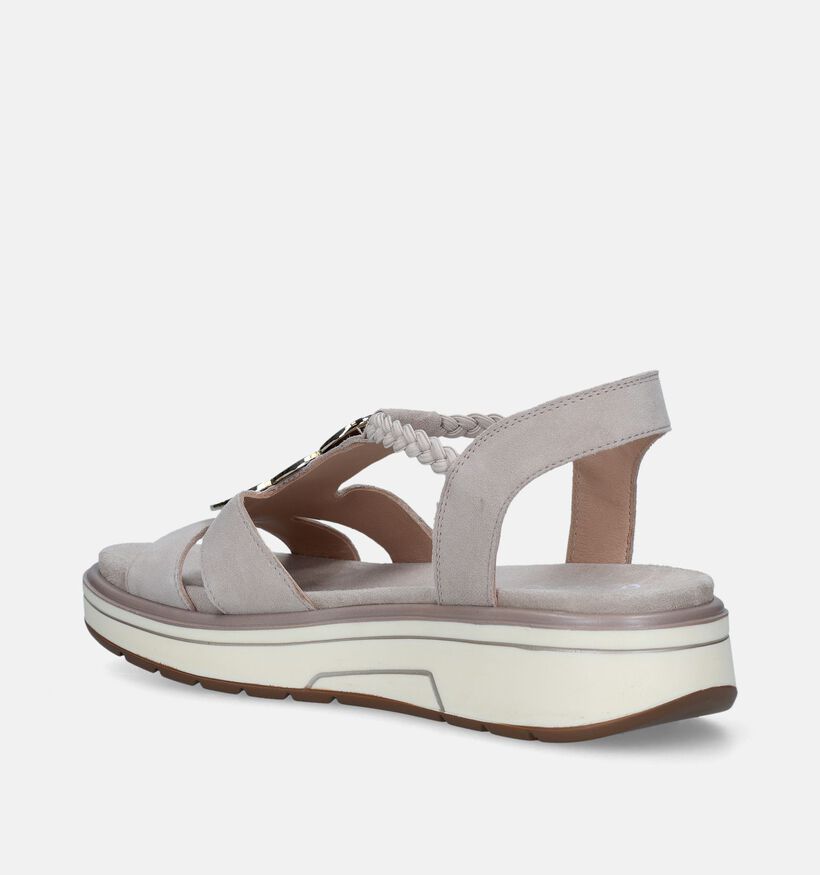 Ara Lucca-S Beige Sandalen voor dames (338698) - geschikt voor steunzolen