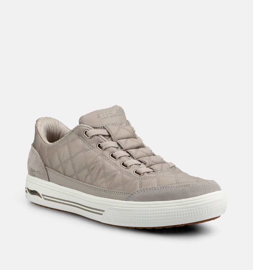 Skechers Arch Fit Arcade Cuddle Steps Baskets en Taupe pour femmes (375612)