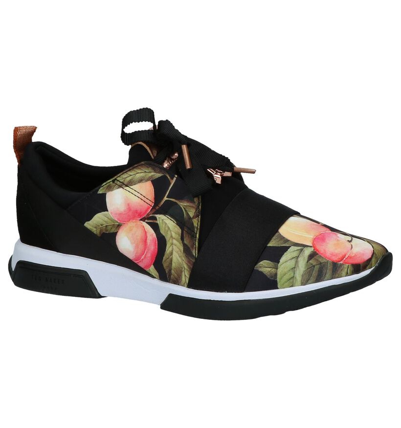 Zwarte Sneakers met Bloemenprint Ted Baker Cepapj, , pdp