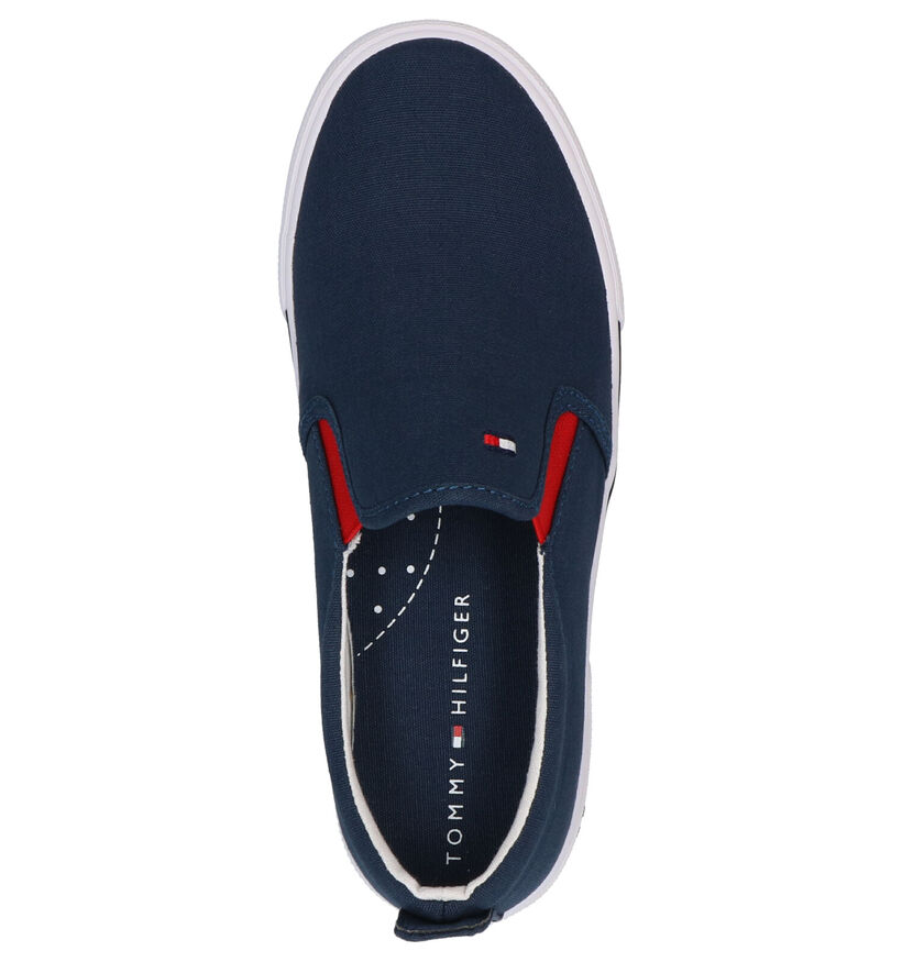 Tommy Hilfiger Mocassins en Bleu foncé en textile (285660)