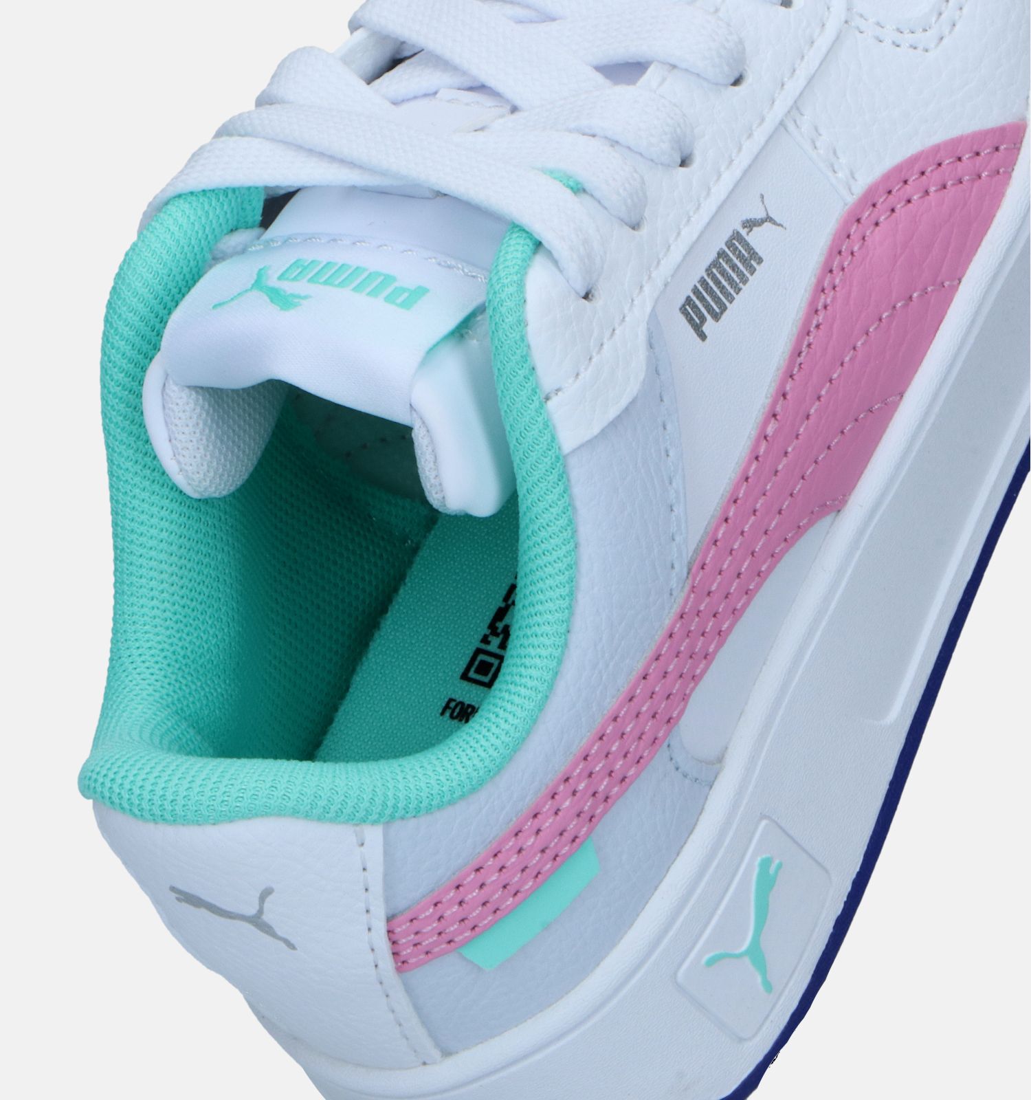 Puma Carina Street Witte Sneakers Meisjes Sneakers Online op TORFS.BE