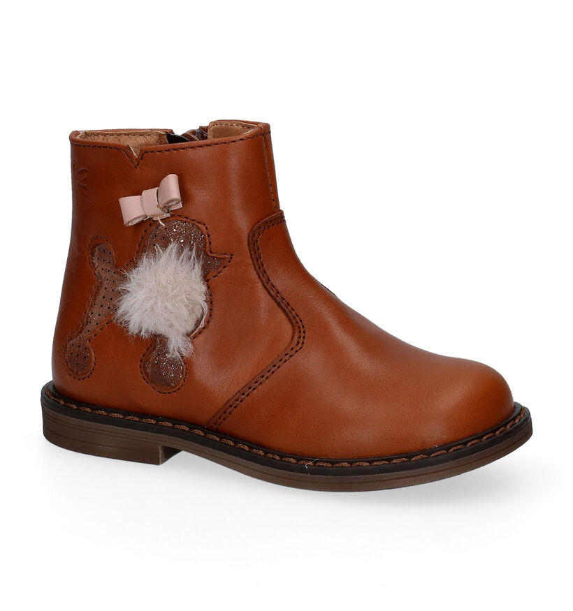 Romagnoli Bottes basses en Cognac en cuir (298517)
