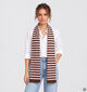 Laurent David Bruine/Roze Sjaal Gestreept voor dames (382899)