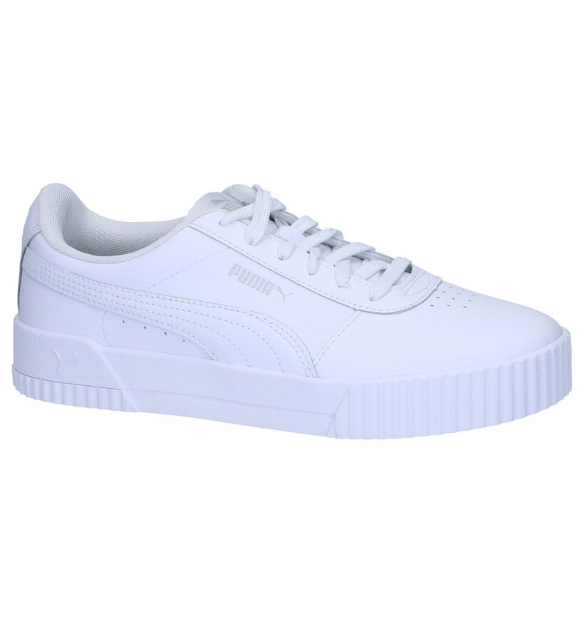 Puma Carina Baskets en Blanc en cuir (276773)