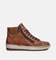 Remonte Cognac Hoge Sneakers met Rits voor dames (360394) - geschikt voor steunzolen