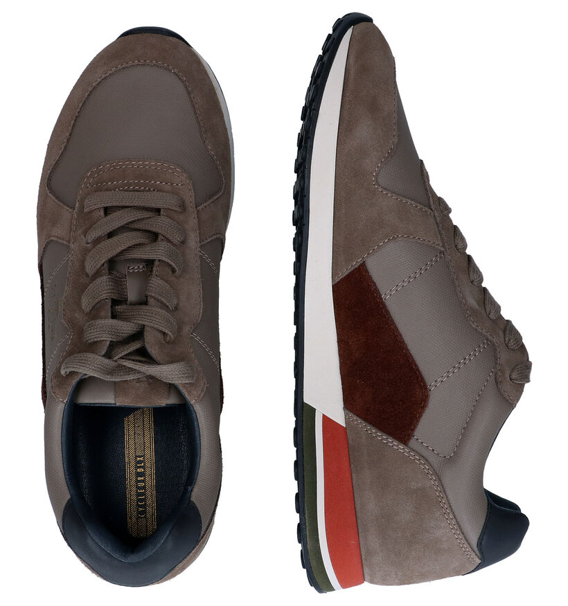 Cycleur de Luxe Taupe veterschoenen in leer (298975)