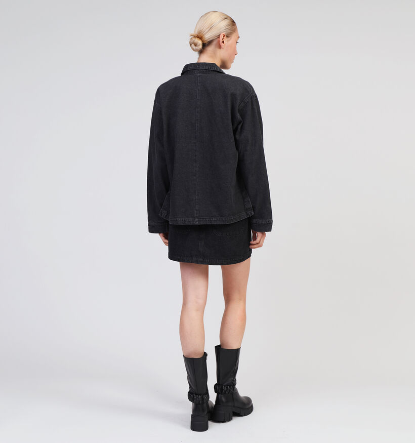 Pieces Chrissy Zwarte Denim hemd voor dames (354099)