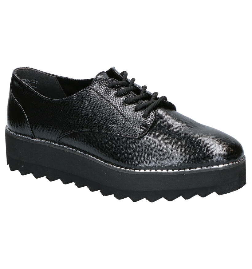 Tamaris TOUCH it Chaussures à lacets en Noir en simili cuir (257204)
