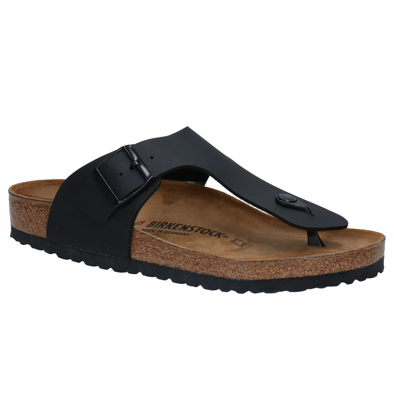Birkenstock Ramses Zwarte Teenslippers Heren Slippers Online op TORFS.BE