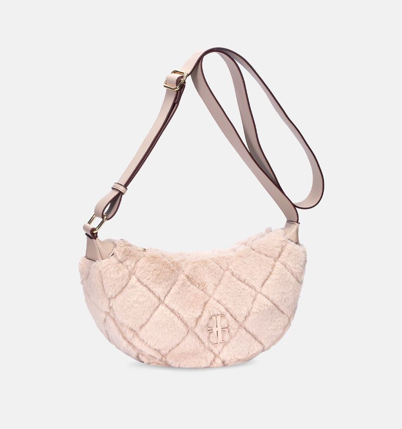 Laurent David Donkerbruine Crossbodytas Laurent David Beige Crossbody tas voor dames (365133)