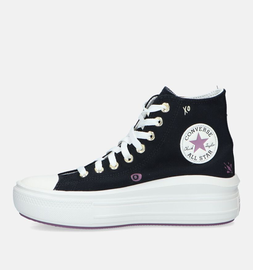 Converse Chuck Taylor AS Move Platform Baskets en Noir pour femmes (327855) - pour semelles orthopédiques