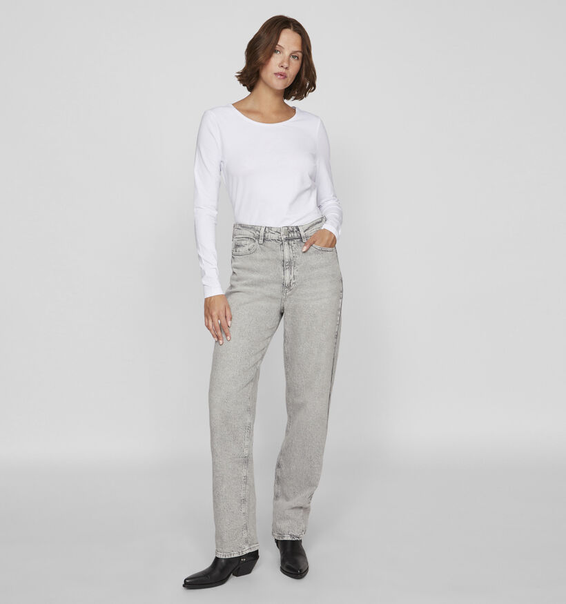 Vila Kelly Grijze Straight Jeans L30 voor dames (368102)