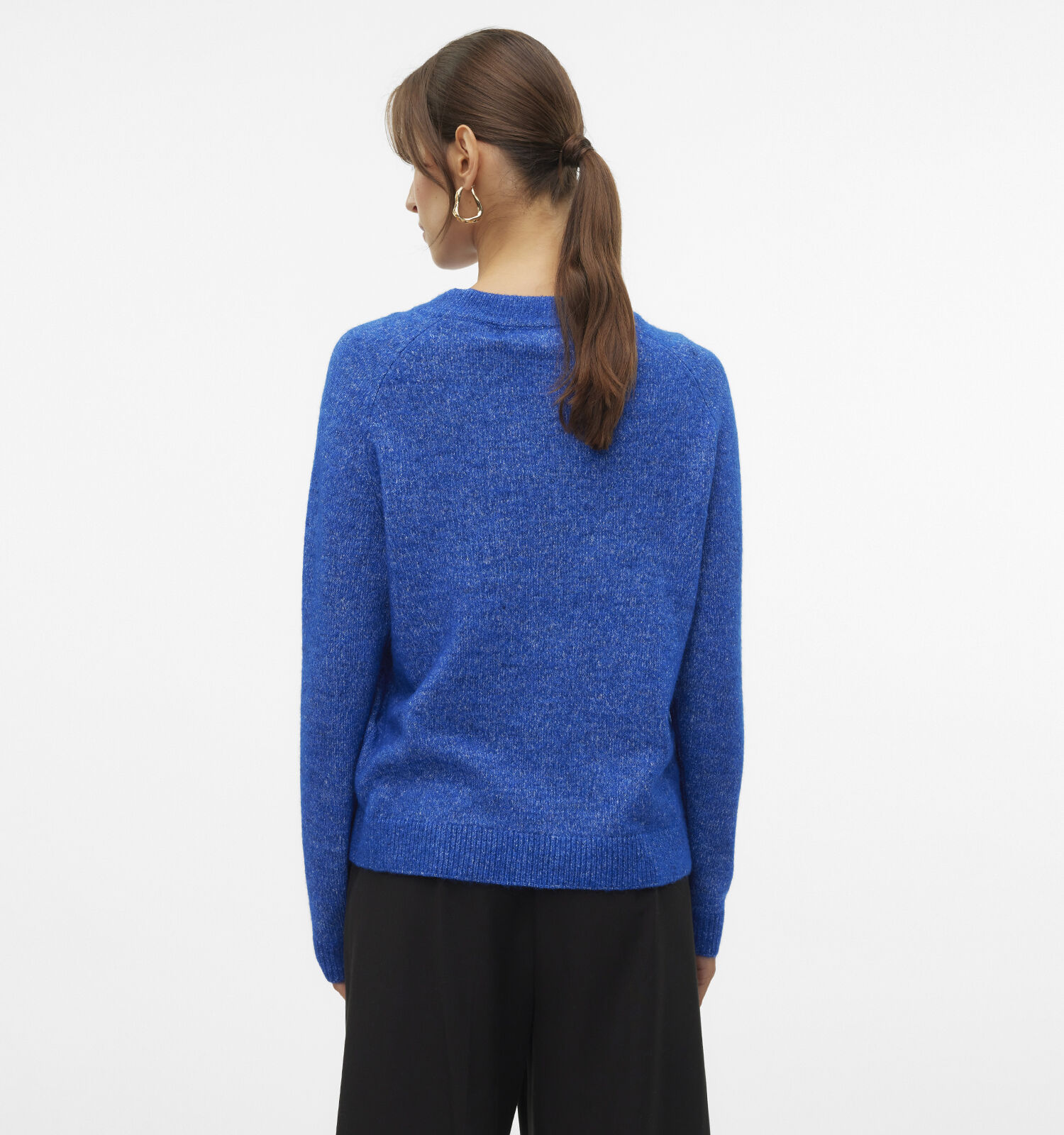 Vero Moda Filuca Blauwe Tricot trui Dames Truien Online op TORFS.BE