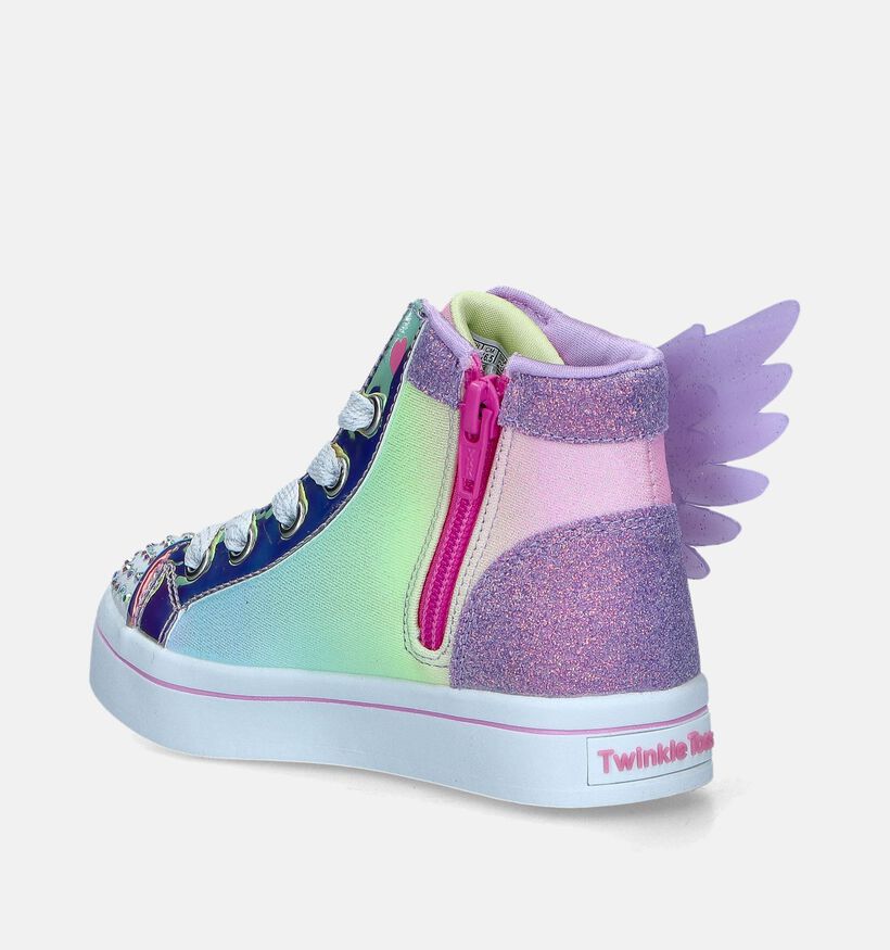 Skechers Twinkle Toets 2.0 Unicorn Baskets en Lila pour filles (350341)