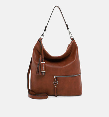 Schoudertas cognac