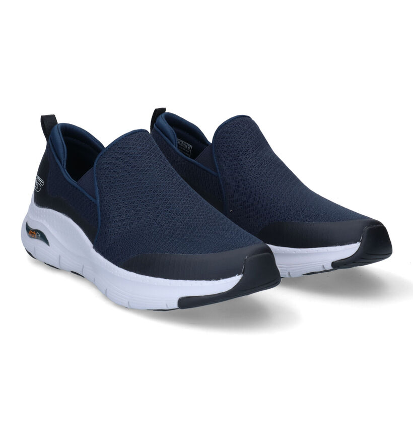 Skechers Arch Fit Banlin Blauwe Slip-on Sneakers in stof (302241)
