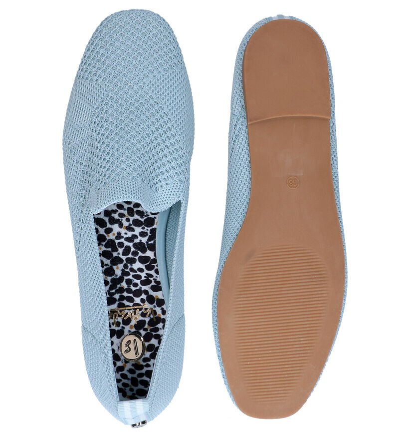 La Strada Witte Loafers in stof (289559)