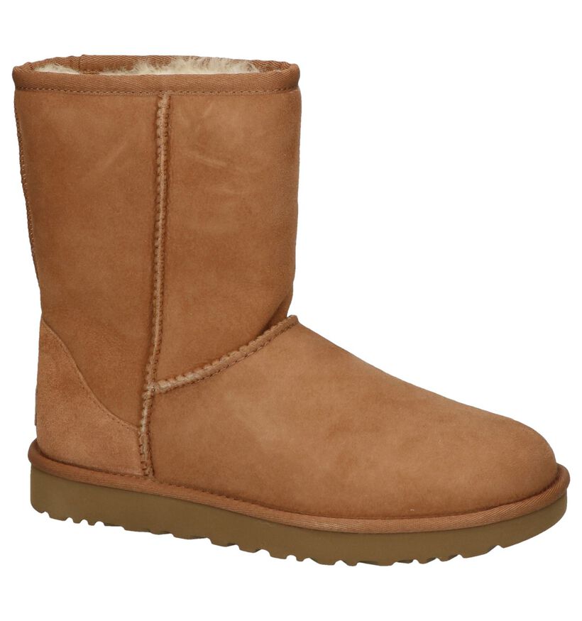 UGG Classic Short Bottes en Cognac en nubuck (313768)