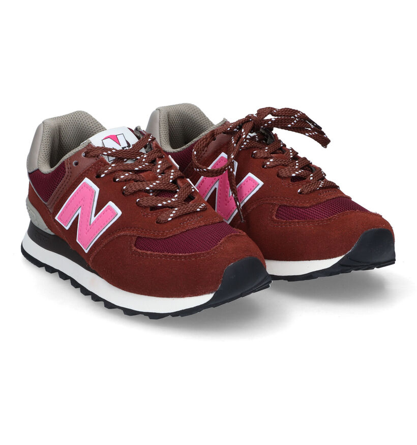 New Balance U574 Bruine Sneakers voor dames (311798) - geschikt voor steunzolen