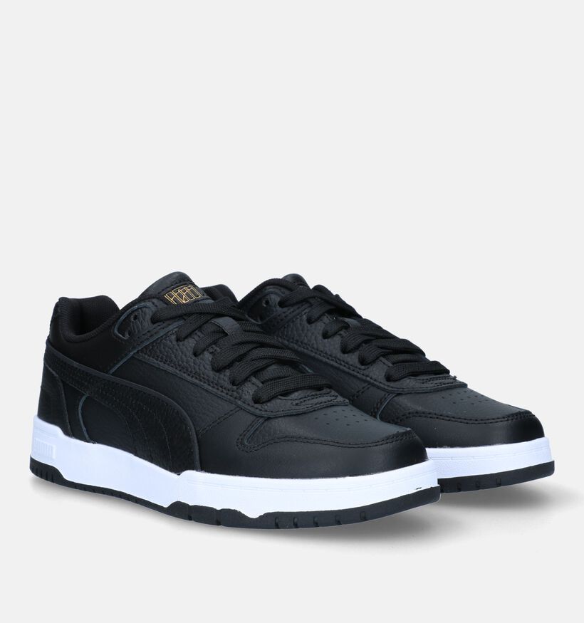 Puma Game Low Zwarte Sneakers voor jongens (326364)