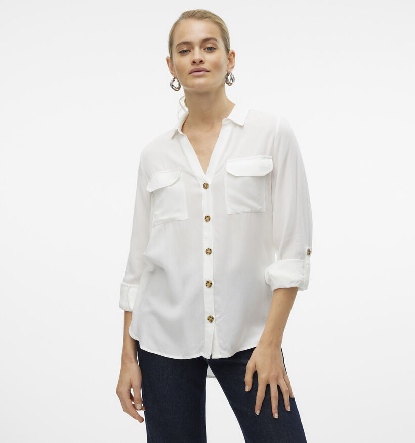 Vero Moda Bumpy Witte Blouse voor dames (369426)