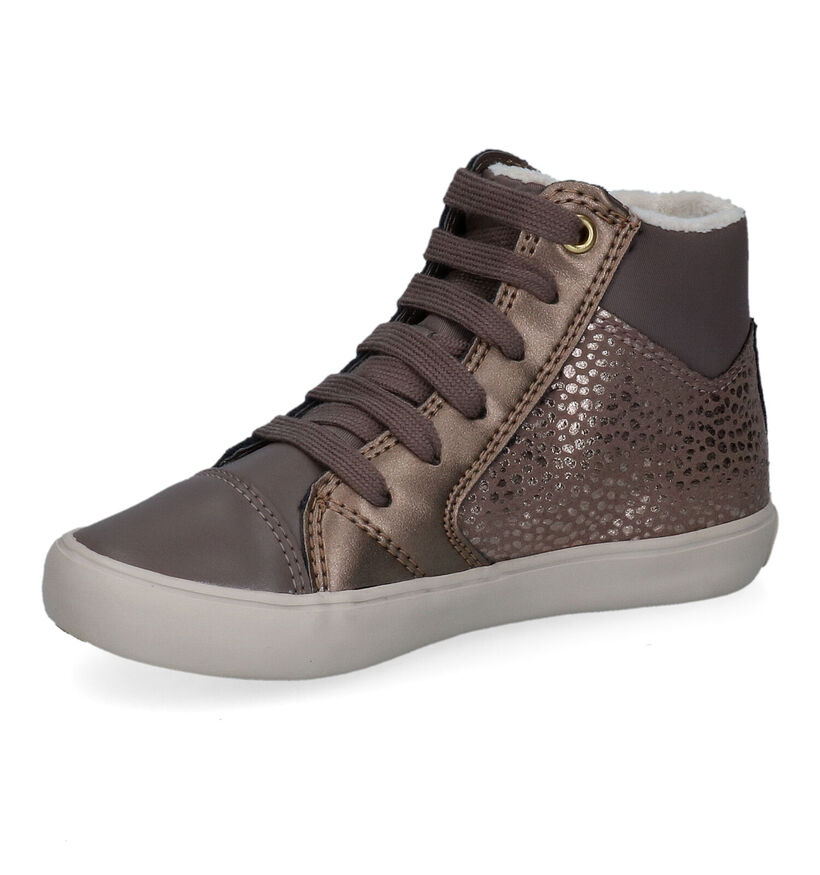 Geox Gisli Taupe Sneakers voor meisjes (313605) - geschikt voor steunzolen