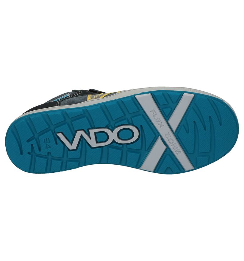 Vado Slam-Boa Donker Grijze Hoge Sneakers met Draaisluiting, , pdp