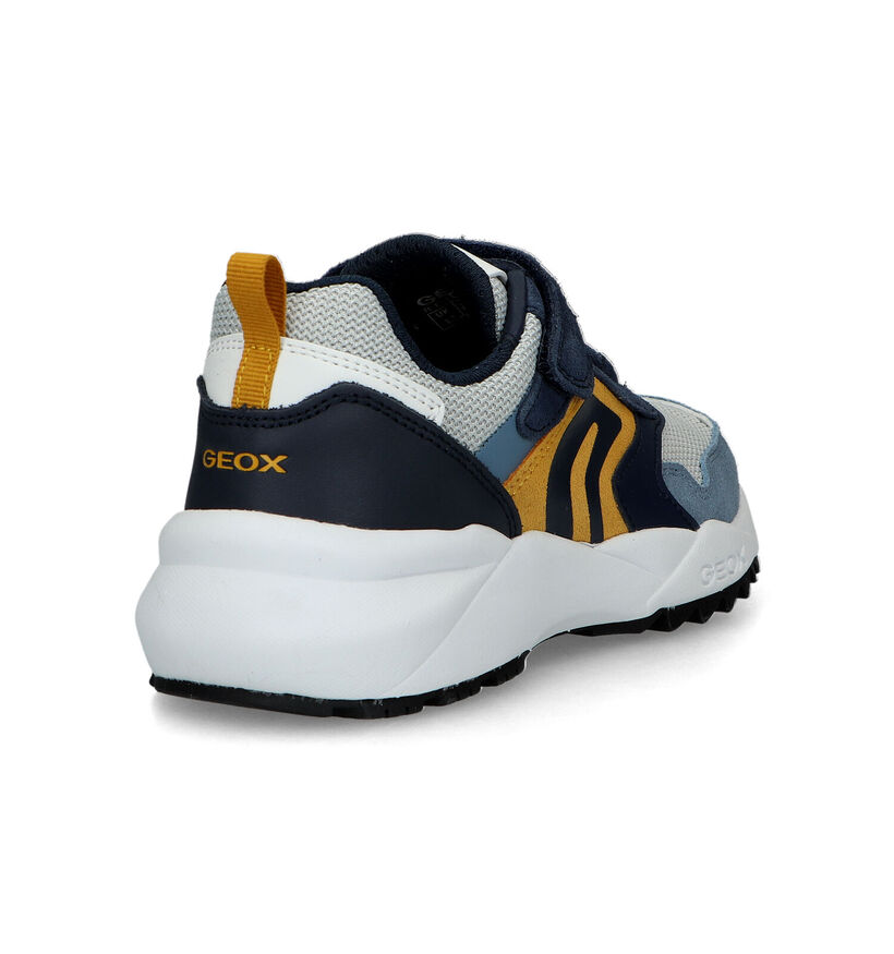 Geox Heevok Chaussures à lacets en Bleu pour garçons (326609) - pour semelles orthopédiques