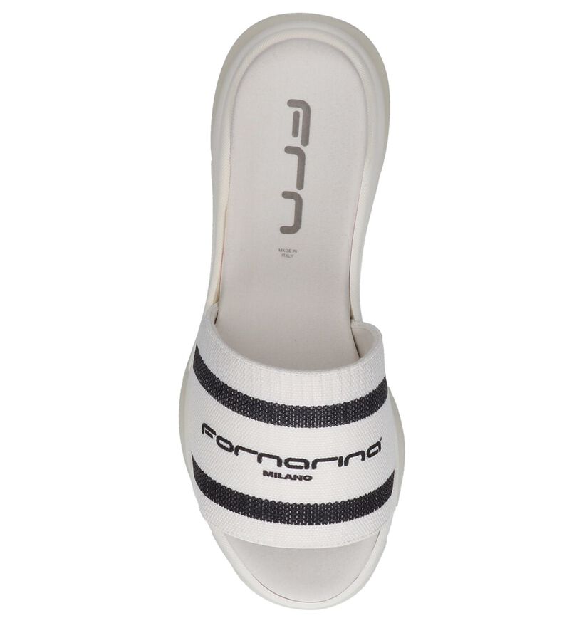 Fornarina Claquettes de piscine en Noir en textile (236929)