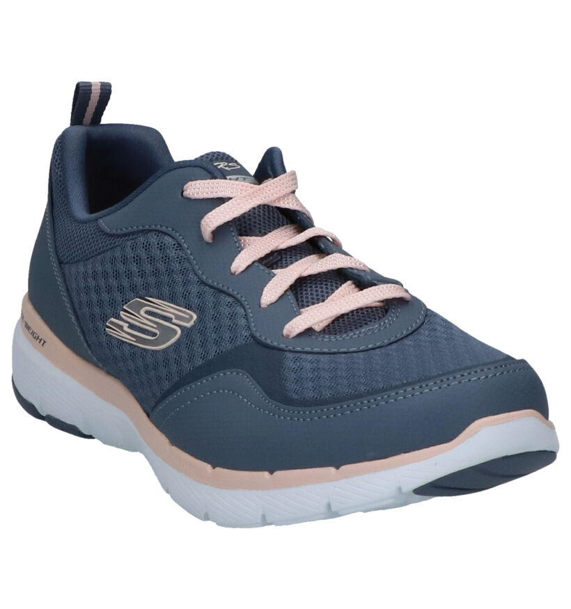 Skechers Knit Stretch Baskets basses en Gris foncé en textile (263223)