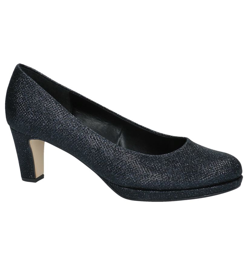 Gabor Soft & Smart Blauwe Pumps met Glitter in leer (231265)