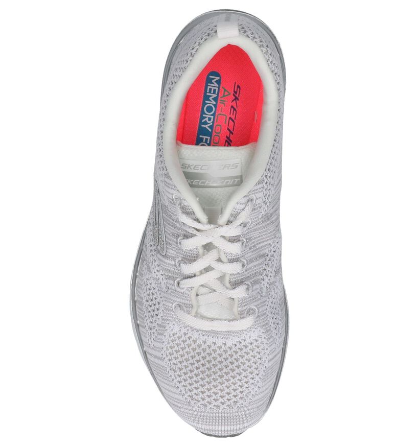 Zilveren Sneakers Skechers in stof (251919)