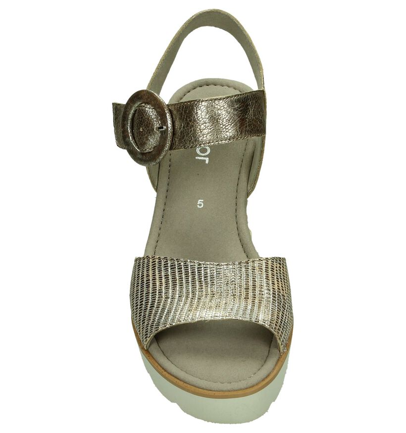 Gouden Sandalen met Sleehak Gabor, , pdp