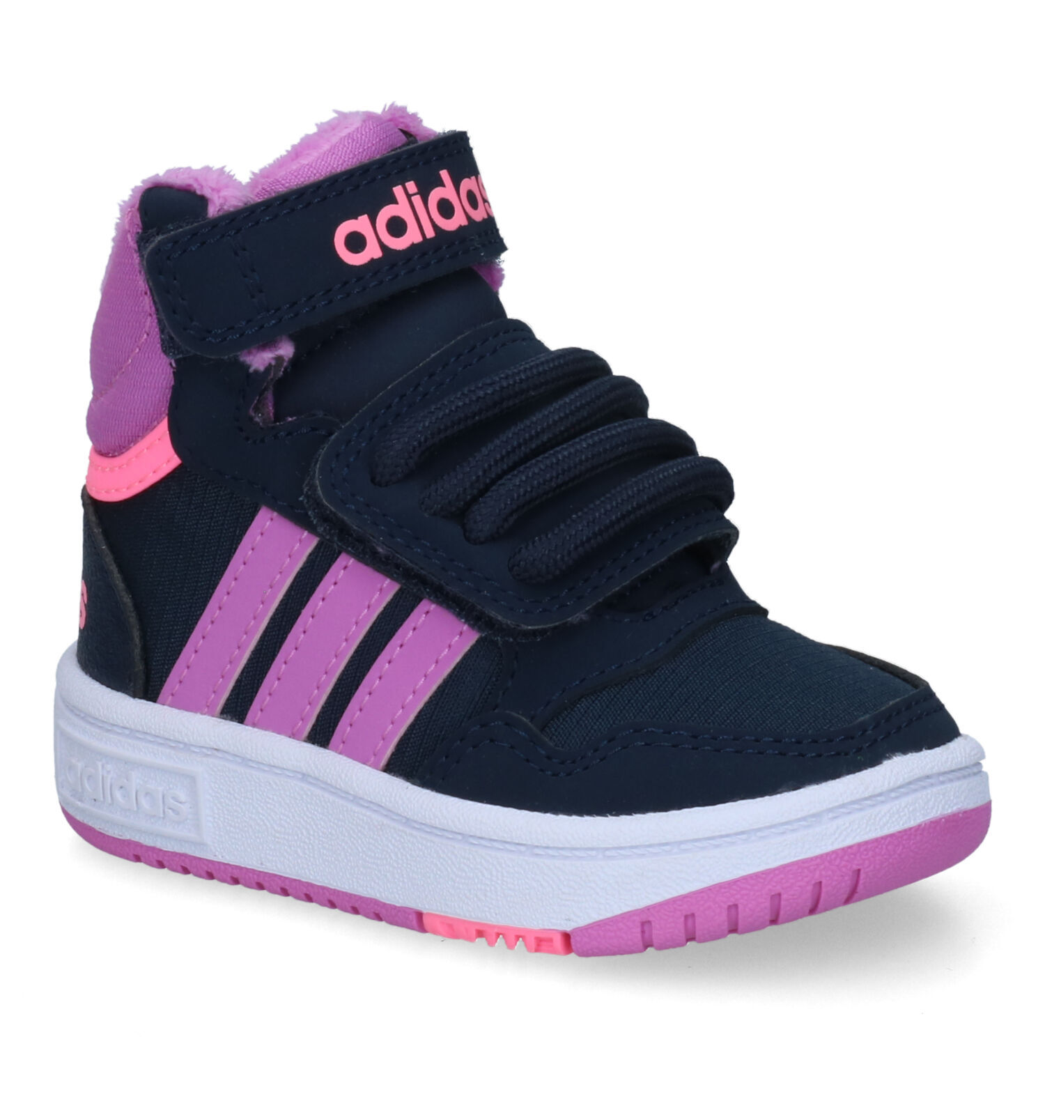 adidas Hoops Mid Blauwe Sneakers | Meisjes Babyschoenen | Online op TORFS.BE