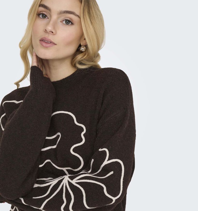JDY Jella Donkerbruine Trui voor dames (379385)