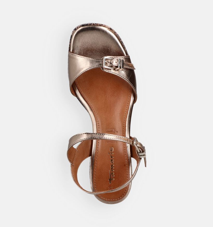 Tamaris Sandales &agrave; talons en Bronze pour femmes (371756)