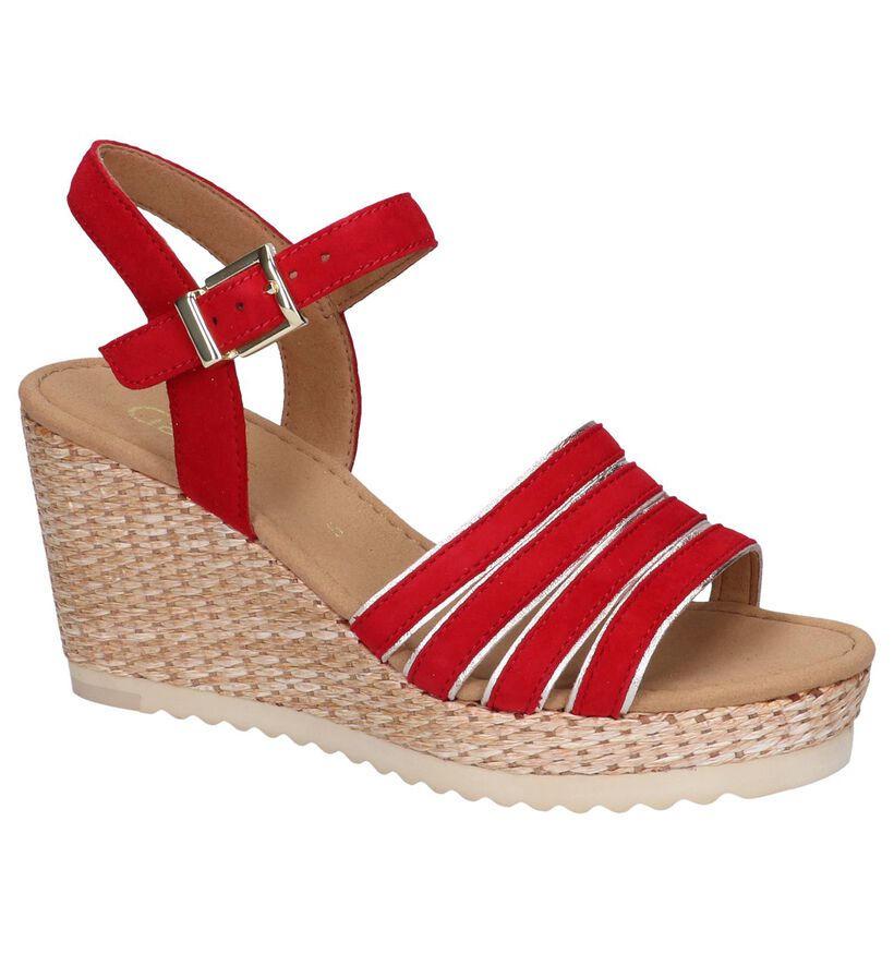 Rode Sandalen Gabor in daim (245555)