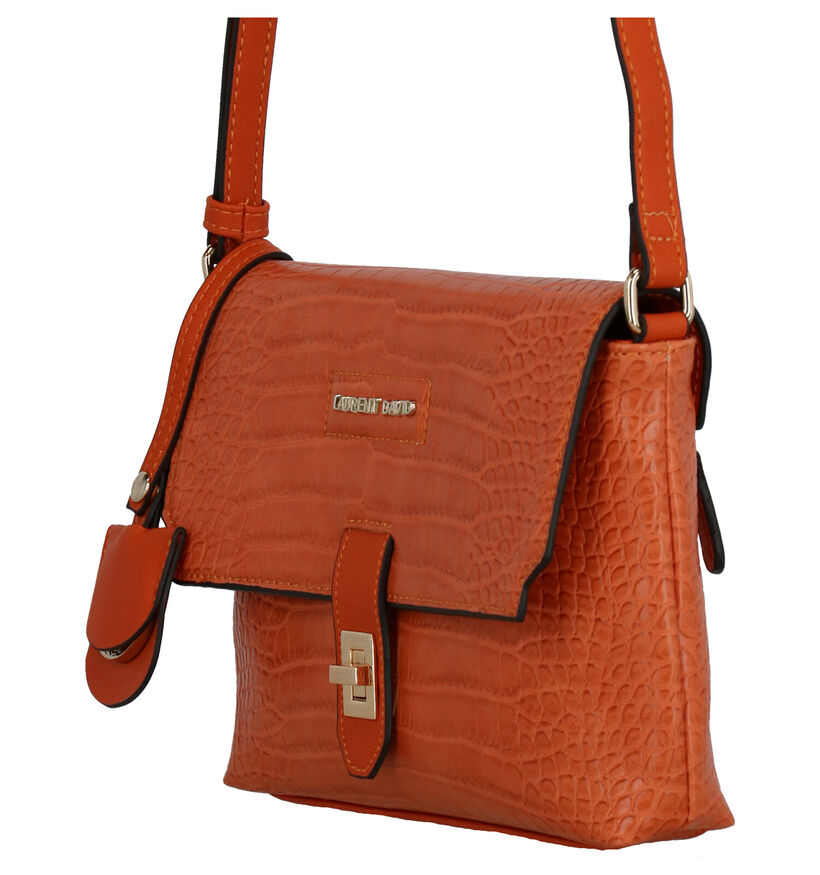 Laurent David Emma Oranje Crossbody Tas in kunstleer (272011)