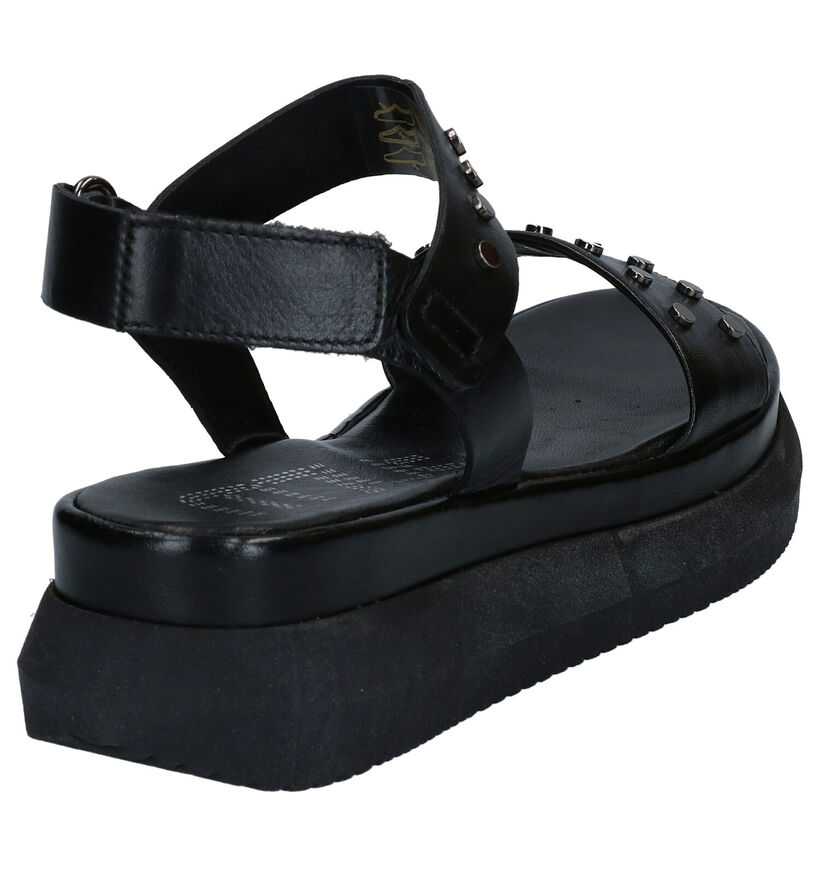 Mjus Zwarte Sandalen in leer (289908)