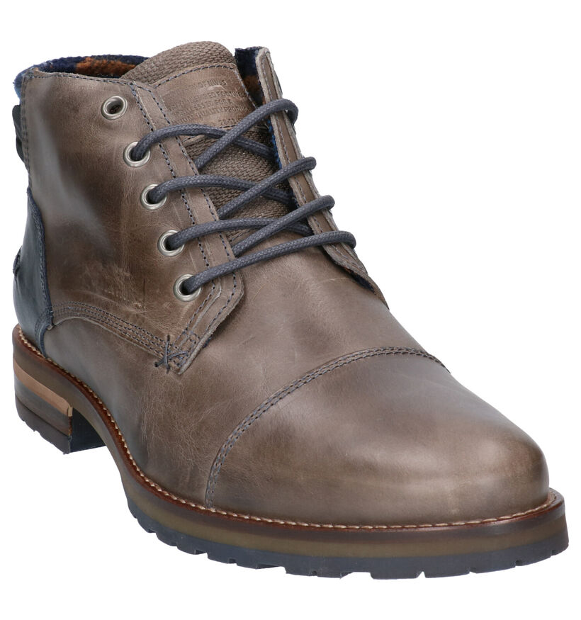 Bullboxer Grijze Boots in leer (260597)