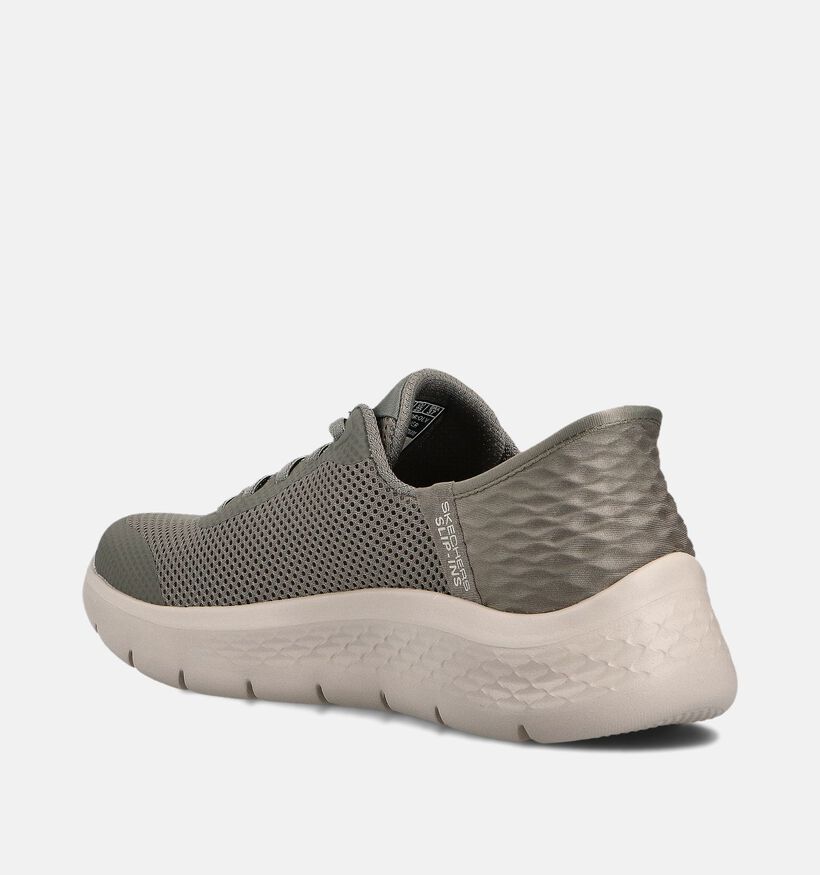 Skechers GO WALK FLEX GRAND ENTRY Baskets sportives en Vert kaki/Gris pour femmes (359705)