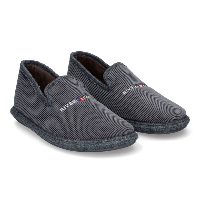 River Woods Hein Pantoufles en Gris pour hommes (316665)