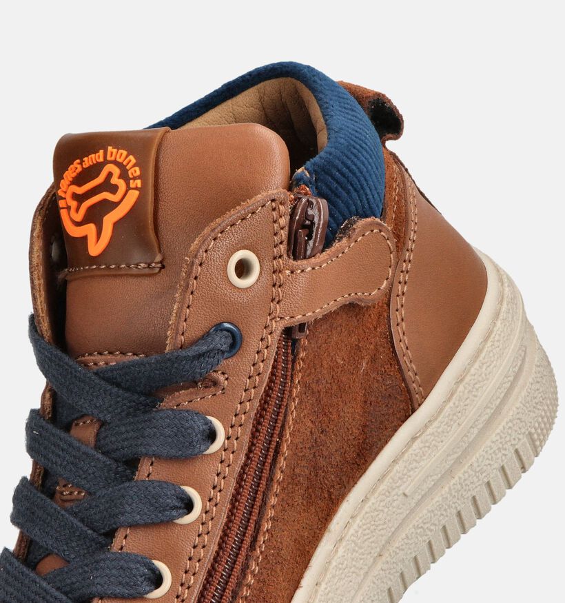 STONES and BONES Movie Chaussures hautes en Cognac pour garçons (362850) - pour semelles orthopédiques