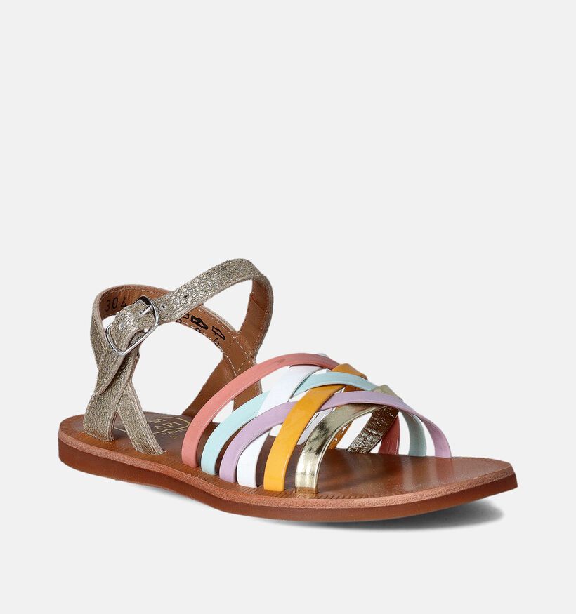 Pom d'Api Plagette Lux Gouden Sandalen voor meisjes (354607)