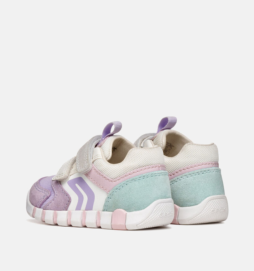 Geox Iupidoo Witte/Pastel Babysneakers voor meisjes (370151)